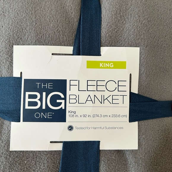 The Big One Soft Gray Fleece Blanket - Picture 2 of 5